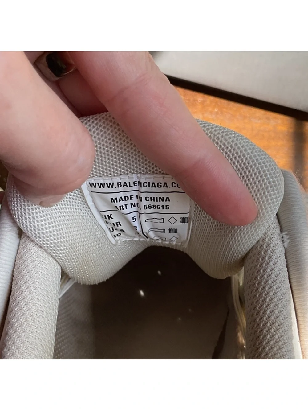 Balenciaga Women's White & Mint Track Sneaker